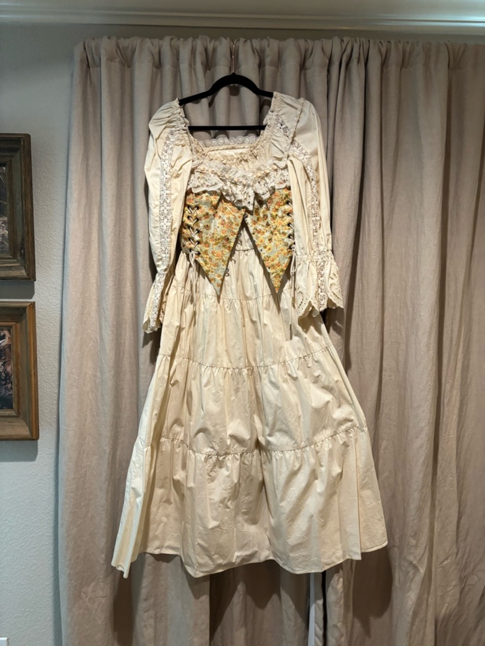 LaceMade Van Gogh dress and corset